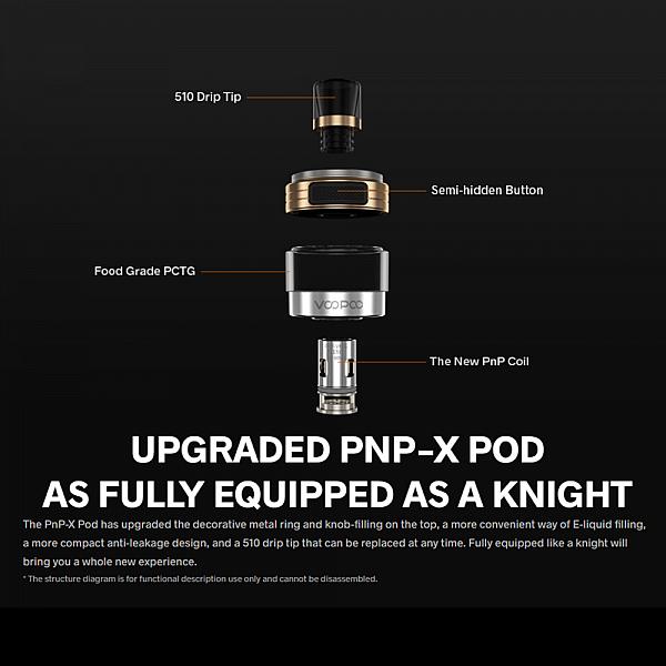 Kit Drag S PnP-X - Voopoo - Shield Gold