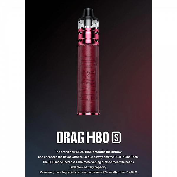 Kit Drag H80S - Voopoo - Gray Carbon Fiber