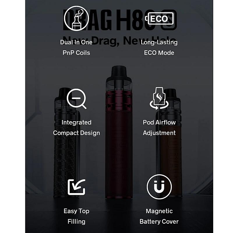 Kit Drag H80S - Voopoo - Brown  Voore.ro