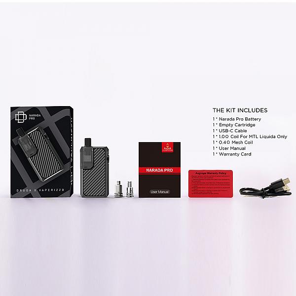 Kit Narada Pro - Augvape - Red Black Leather
