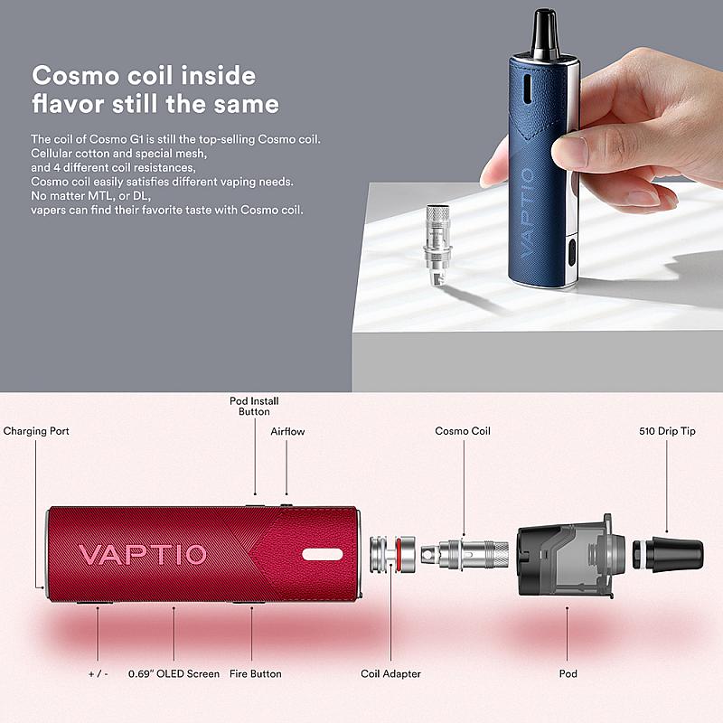 elfbar nachfüll pod läuft aus Kit Vaptio Cosmo G1