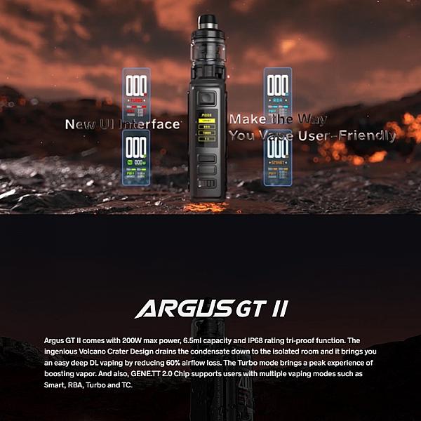 Kit Argus GT II - Voopoo - Carbon Fiber
