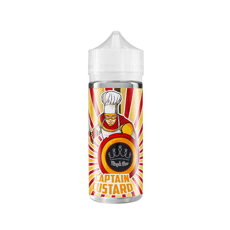 Lichid King's Dew Captain Custard 100ml cu aroma de custard vanilat cu  caramel  Voore.ro